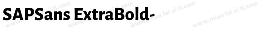 SAPSans ExtraBold字体转换